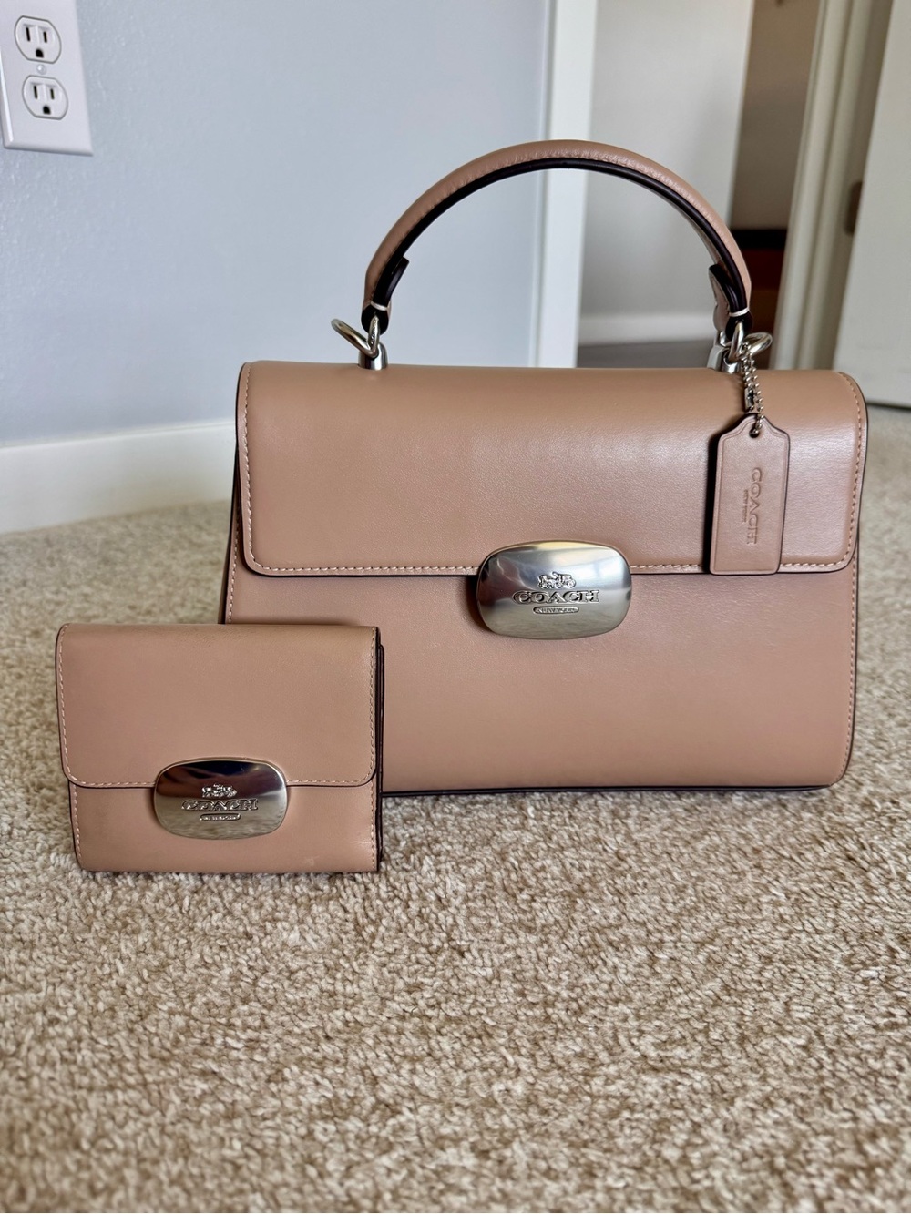 Coach Eliza Top-Handle Satchel with Matching Wallet